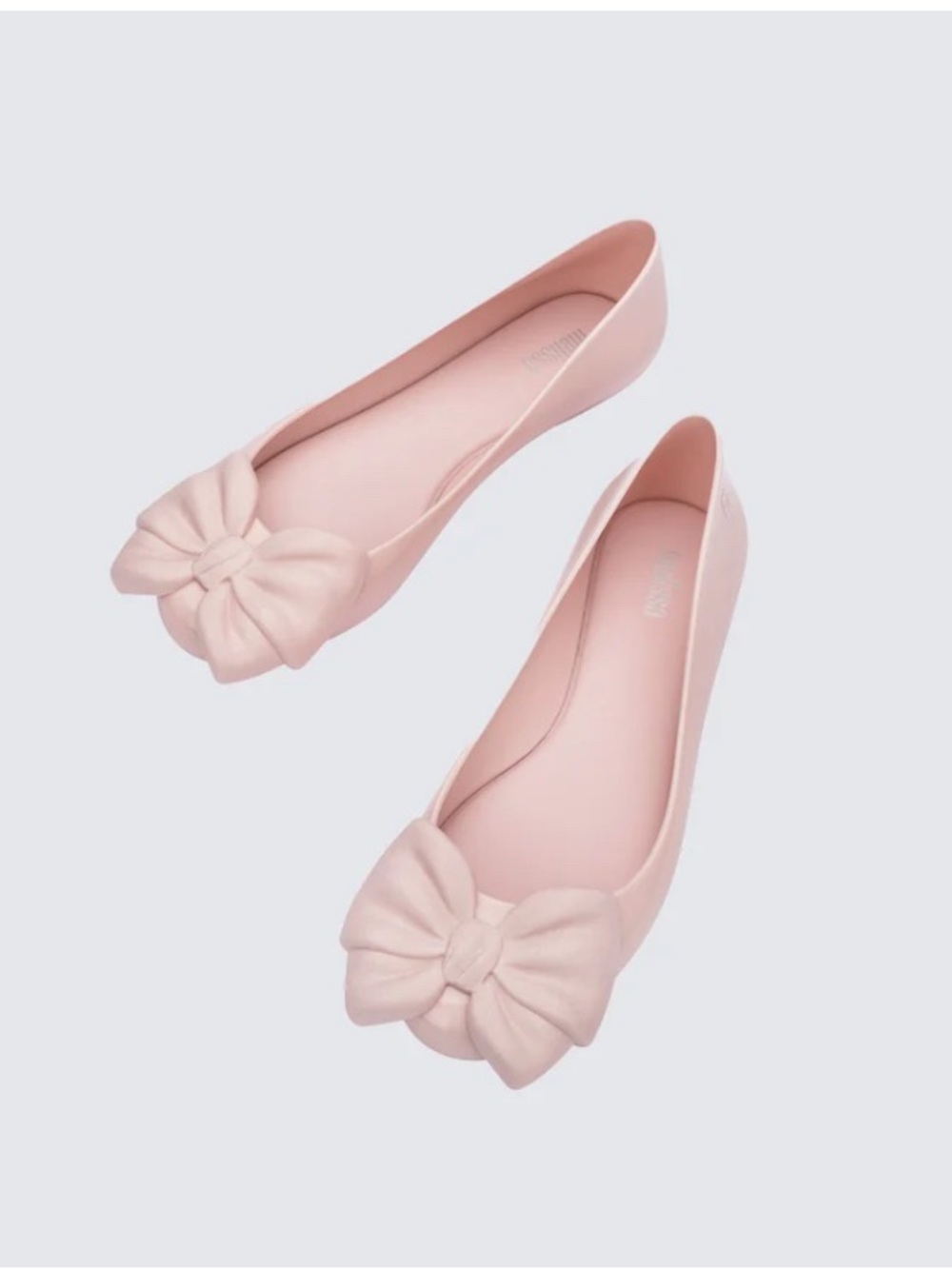 New Melissa Sweet Love Light Pink Bow Ballerina Flats Size 9